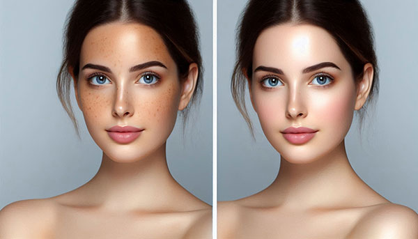 لک های قهوه ای پوست