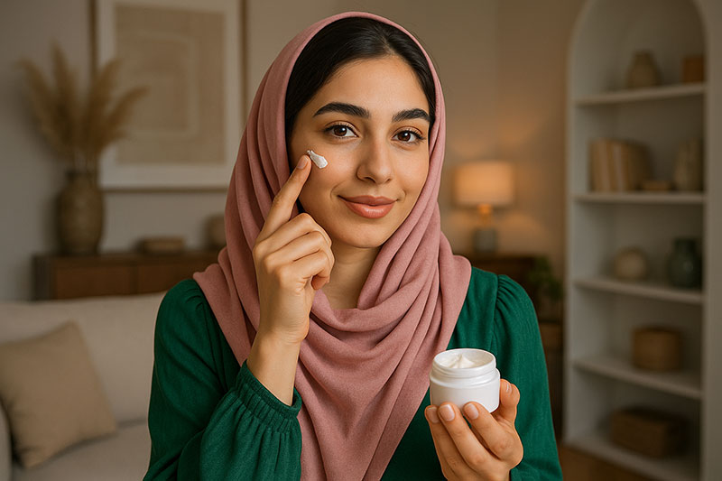 سلامتی پوست صورت با کرم جوانساز