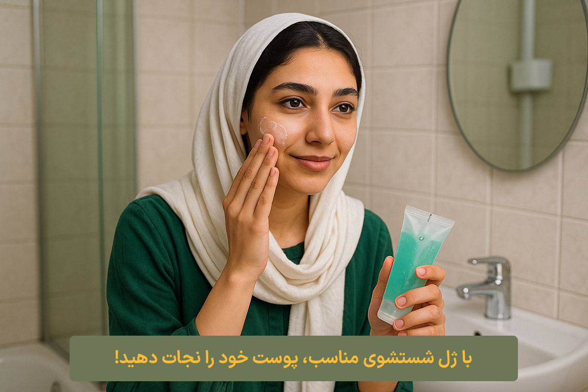 با ژل شستشوی مناسب، پوست خود را نجات دهید! کلبه نیک