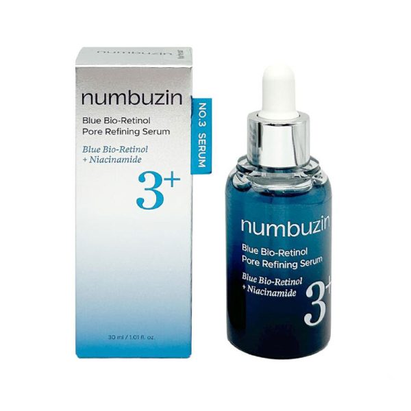 سرم کوچک کننده منافذ رتینول آبی شماره 3+ نامبوزین No.3 Blue Bio-Retinol Pore Refining Serum حجم 30 میل کلبه نیک