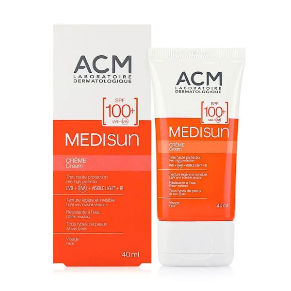 ضد آفتاب medisun ACM با مواد معدنى و spf100 حجم 40 میل کلبه نیک