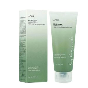 فوم شستشو عمیق پوست آنوا Anua Heartleaf Quercetinol Pore Deep Cleansing Foam حجم 150 میل کلبه نیک