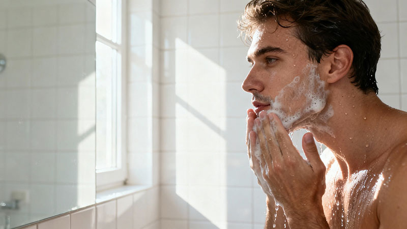 شستشوی صورت با ژل شستشوی صورت